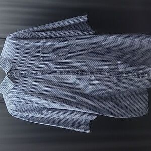 Sean John Navy Geometric Snap Down Shirt